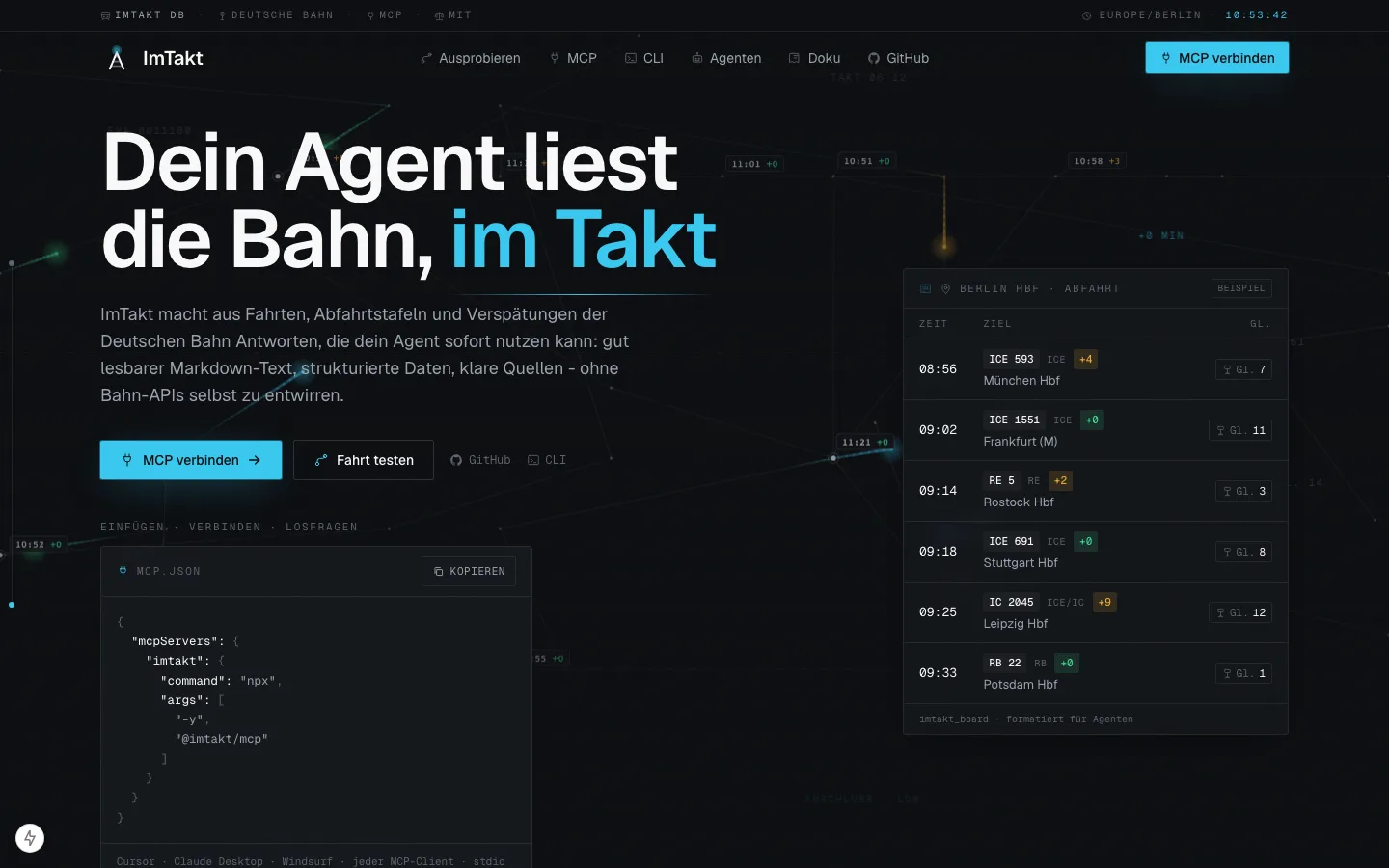 ImTakt — transit clients and try for agents.